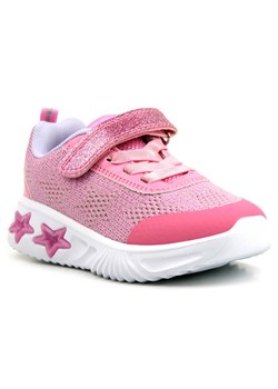 Sportowe buty dziecięce z gwiazdkami - AMERICAN CLUB ES69/22, różowe ze sklepu ulubioneobuwie w kategorii Buty sportowe dziecięce - zdjęcie 134681222
