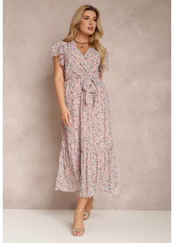 Jasnoróżowa Sukienka Chlorasia ze sklepu Renee odzież w kategorii Sukienki - zdjęcie 134756582