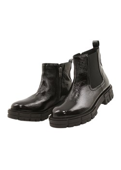 Czarne Botki Damskie Caprice 9-25461-27 017 Black Naplak ze sklepu ButyModne.pl w kategorii Workery damskie - zdjęcie 134788822