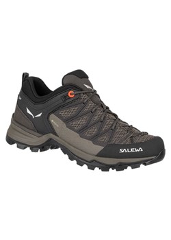 Czarne buty trekkingowe damskie SALEWA gore-tex sportowe jesienne płaskie 