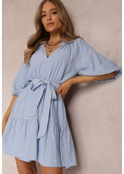 Niebieska Sukienka Kharon ze sklepu Renee odzież w kategorii Sukienki - zdjęcie 134899381