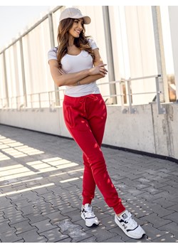 Czerwone spodnie dresowe damskie Denley CK-01B ze sklepu denley damskie w kategorii Spodnie damskie - zdjęcie 134926191
