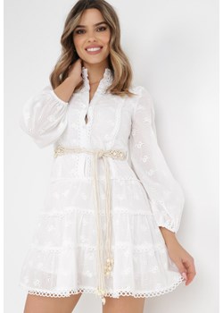 Biała Sukienka Kasilea ze sklepu Born2be Odzież w kategorii Sukienki - zdjęcie 134944522