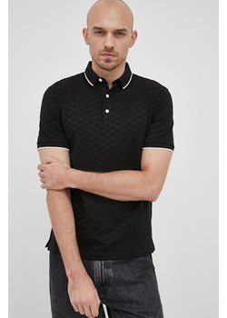 Emporio Armani polo bawełniane kolor czarny ze sklepu ANSWEAR.com w kategorii T-shirty męskie - zdjęcie 134992883