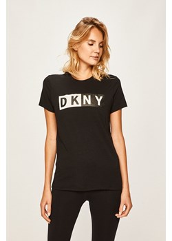 Dkny t-shirt DP8T5894 damski kolor czarny ze sklepu ANSWEAR.com w kategorii Bluzki damskie - zdjęcie 134997670