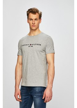 T-shirt męski Tommy Hilfiger szary z nadrukami 