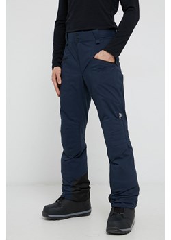 Peak Performance Spodnie snowboardowe męskie kolor granatowy ze sklepu ANSWEAR.com w kategorii Spodnie męskie - zdjęcie 135025460