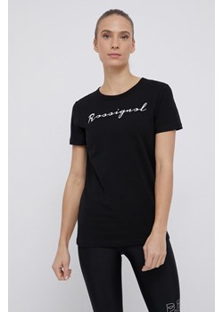 Rossignol T-shirt bawełniany kolor czarny ze sklepu ANSWEAR.com w kategorii Bluzki damskie - zdjęcie 135027334