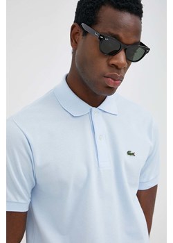 Lacoste polo bawełniane L1212. gładki L1212.-T003 ze sklepu ANSWEAR.com w kategorii T-shirty męskie - zdjęcie 135033824