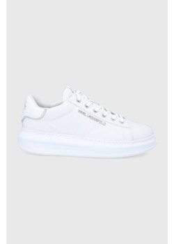 Karl Lagerfeld buty skórzane KAPRI MENS KL52549.011 kolor biały ze sklepu ANSWEAR.com w kategorii Trampki męskie - zdjęcie 135070033