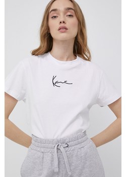 Karl Kani t-shirt bawełniany kolor biały ze sklepu ANSWEAR.com w kategorii Bluzki damskie - zdjęcie 135088941
