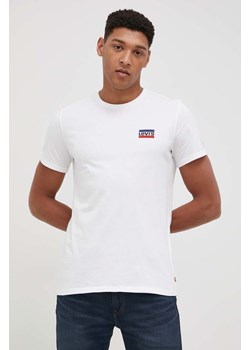 Levi&apos;s t-shirt bawełniany (2-pack) gładki ze sklepu ANSWEAR.com w kategorii T-shirty męskie - zdjęcie 135092660