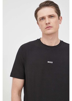 BOSS t-shirt BOSS ORANGE męski kolor czarny gładki 50473278 ze sklepu ANSWEAR.com w kategorii T-shirty męskie - zdjęcie 135096840