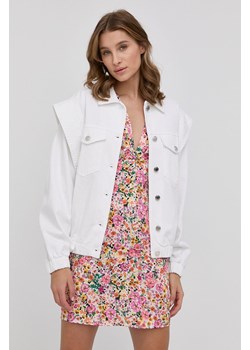 Silvian Heach kurtka jeansowa damska kolor biały przejściowa oversize ze sklepu ANSWEAR.com w kategorii Kurtki damskie - zdjęcie 135104823