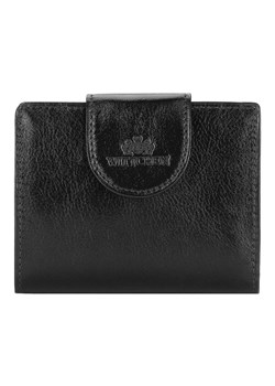 Damski portfel skórzany z elegancką napą czarno-złoty ze sklepu WITTCHEN w kategorii Portfele damskie - zdjęcie 135122671