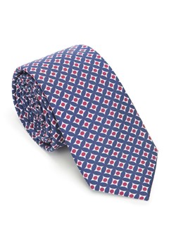 Krawat z jedwabiu wzorzysty ze sklepu WITTCHEN w kategorii Krawaty - zdjęcie 135123702