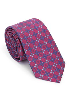 Krawat z jedwabiu wzorzysty ze sklepu WITTCHEN w kategorii Krawaty - zdjęcie 135123703