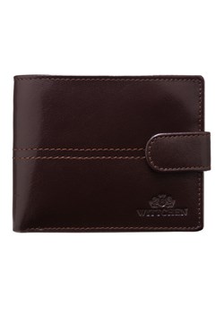 Skórzany portfel średni ciemny brąz ze sklepu WITTCHEN w kategorii Portfele męskie - zdjęcie 135128120