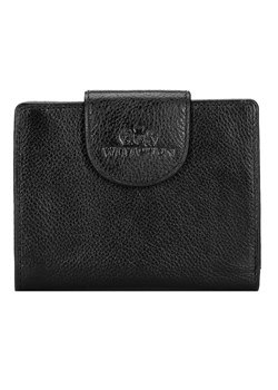 Damski portfel z RFID ze skóry klasyczny czarny ze sklepu WITTCHEN w kategorii Portfele damskie - zdjęcie 135128251