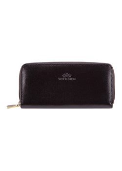 Damski portfel skórzany na suwak czarny ze sklepu WITTCHEN w kategorii Portfele damskie - zdjęcie 135128254