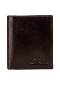 Męski portfel ze skóry mały brązowy ze sklepu WITTCHEN w kategorii Portfele męskie - zdjęcie 135128280
