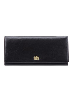 Damski skórzany portfel z herbem poziomy czarny ze sklepu WITTCHEN w kategorii Portfele damskie - zdjęcie 135128802