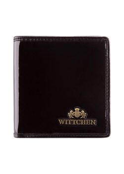 Damski portfel ze skóry lakierowany mały czarny ze sklepu WITTCHEN w kategorii Portfele damskie - zdjęcie 135129063