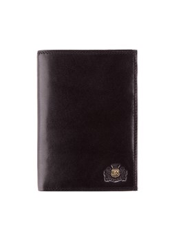 Męski portfel ze skóry z herbem bez zapięcia czarny ze sklepu WITTCHEN w kategorii Portfele męskie - zdjęcie 135129164