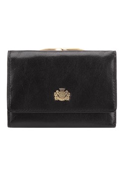 Damski portfel skórzany z herbem na bigiel czarny ze sklepu WITTCHEN w kategorii Portfele damskie - zdjęcie 135131073