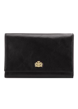 Damski portfel skórzany z herbem średni czarny ze sklepu WITTCHEN w kategorii Portfele damskie - zdjęcie 135131174