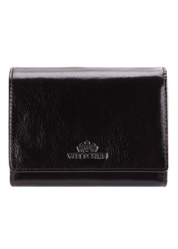Średnia portmonetka damska skórzana czarna ze sklepu WITTCHEN w kategorii Portfele męskie - zdjęcie 135131180