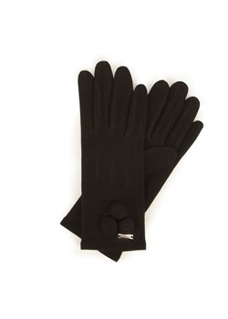 Damskie rękawiczki wełniane z okrągłymi ozdobami ze sklepu WITTCHEN w kategorii Rękawiczki damskie - zdjęcie 135131431