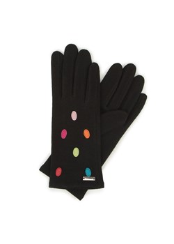Damskie rękawiczki wełniane z kolorowymi kropkami ze sklepu WITTCHEN w kategorii Rękawiczki damskie - zdjęcie 135131433