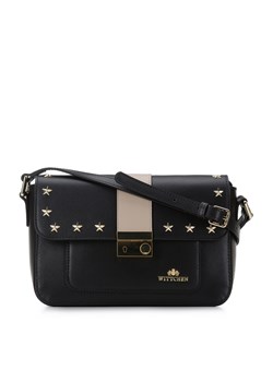 Torebka crossbody skórzana z gwiazdkami ze sklepu WITTCHEN w kategorii Listonoszki - zdjęcie 135134442