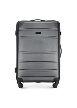 Średnia walizka z ABS-u żłobiona szara ze sklepu WITTCHEN w kategorii Walizki - zdjęcie 135140583