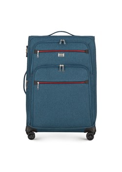 Średnia walizka z kolorowym suwakiem ze sklepu WITTCHEN w kategorii Walizki - zdjęcie 135140591