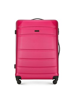 Duża walizka z ABS-u żłobiona różowa ze sklepu WITTCHEN w kategorii Walizki - zdjęcie 135140761