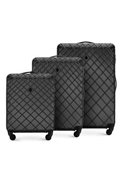 Zestaw walizek z ABS-u z deseniem ze sklepu WITTCHEN w kategorii Walizki - zdjęcie 135141514