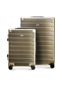 Zestaw walizek z aluminium złoty ze sklepu WITTCHEN w kategorii Walizki - zdjęcie 135141544