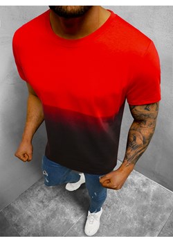T-Shirt męski czerwony OZONEE JS/8T93/18 ze sklepu ozonee.pl w kategorii T-shirty męskie - zdjęcie 135157864