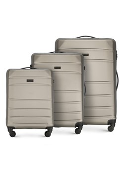 Zestaw walizek z ABS-u żłobionych ze sklepu WITTCHEN w kategorii Walizki - zdjęcie 135165172