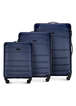 Zestaw walizek z ABS-u żłobionych ze sklepu WITTCHEN w kategorii Walizki - zdjęcie 135165173