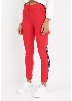 Czerwone Spodnie Ionomeda ze sklepu Born2be Odzież w kategorii Spodnie damskie - zdjęcie 135232982
