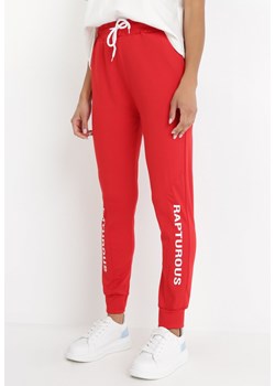 Czerwone Spodnie Endithoe ze sklepu Born2be Odzież w kategorii Spodnie damskie - zdjęcie 135233110