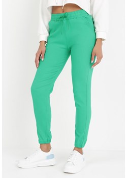 Zielone Spodnie Agedeia ze sklepu Born2be Odzież w kategorii Spodnie damskie - zdjęcie 135233123