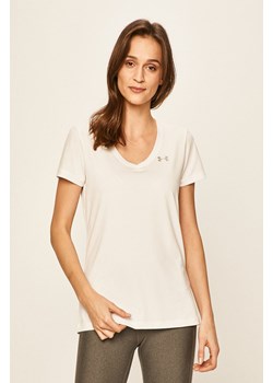 Under Armour t-shirt treningowy Tech kolor biały ze sklepu ANSWEAR.com w kategorii Bluzki damskie - zdjęcie 135272830