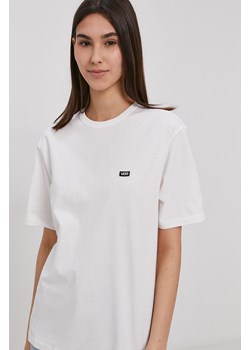 Vans T-shirt damski kolor biały ze sklepu ANSWEAR.com w kategorii Bluzki damskie - zdjęcie 135273294