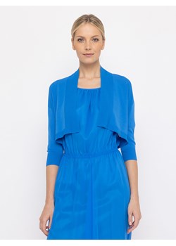 Krótki niebieski kardigan Deni Cler Milano ze sklepu Eye For Fashion w kategorii Bolerka i narzutki - zdjęcie 135343120
