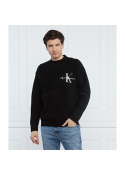 CALVIN KLEIN JEANS Sweter | Comfort fit | z dodatkiem wełny ze sklepu Gomez Fashion Store w kategorii Swetry męskie - zdjęcie 135354254