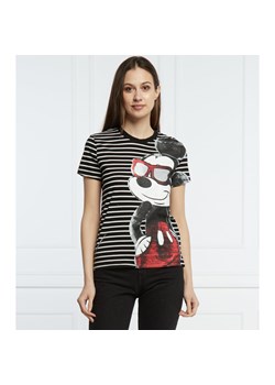 Desigual T-shirt DESIGUAL X MICKEY MOUSE | Regular Fit ze sklepu Gomez Fashion Store w kategorii Bluzki damskie - zdjęcie 135426191